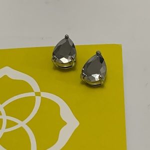 Kendra Scott earrings - reflective teardrop studs with bag